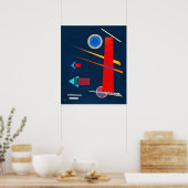 Mighty Red - Kandinsky Poster (Küche)