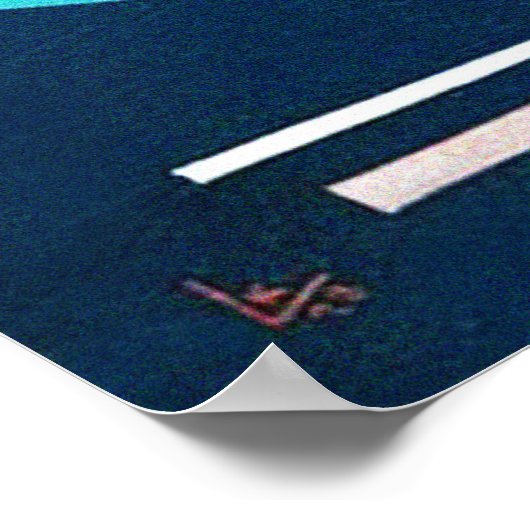 Mighty Red - Kandinsky Poster (Ecke)