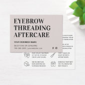 Mighty Simple Eyebrow Threading Aftercare Card (Schreibtisch)