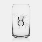 Mighty Taurus Bull Zodiac Monogram Dosenglas (Rückseite)