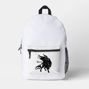 Mighty Taurus The Bull Zodiac Bedruckter Rucksack