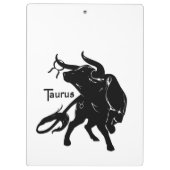Mighty Taurus The Bull Zodiac Klemmbrett (Rückseite)