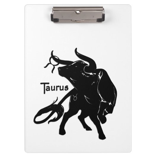 Mighty Taurus The Bull Zodiac Klemmbrett (Vorderseite)