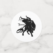 Mighty Taurus The Bull Zodiac Konfetti (Klein Vorderseite)
