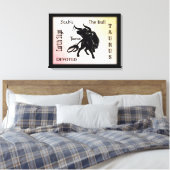 Mighty Taurus The Bull Zodiac Leinwanddruck (Insitu (Schlafzimmer))