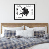 Mighty Taurus The Bull Zodiac Leinwanddruck (Insitu (Schlafzimmer))