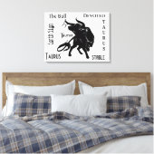 Mighty Taurus The Bull Zodiac Leinwanddruck (Insitu (Schlafzimmer))