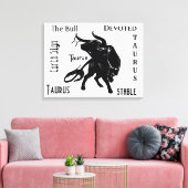 Mighty Taurus The Bull Zodiac Leinwanddruck (Insitu (Wohnzimmer))
