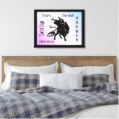 Mighty Taurus The Bull Zodiac Leinwanddruck (Insitu (Schlafzimmer))