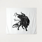 Mighty Taurus The Bull Zodiac Wandteppich (Vorderseite (Horizontal))