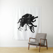 Mighty Taurus The Bull Zodiac Wandteppich (Beispiel)