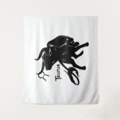 Mighty Taurus The Bull Zodiac Wandteppich (Vorderseite)