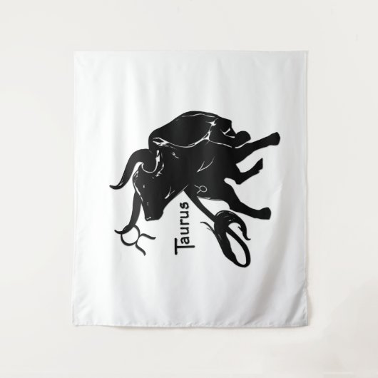 Mighty Taurus The Bull Zodiac Wandteppich (Vorderseite)