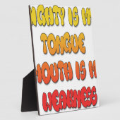 Mighty Tongue Schwäche Mouth Pic Fotoplatte (Seite)