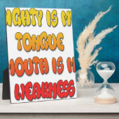 Mighty Tongue Schwäche Mouth Pic Fotoplatte (Seite)