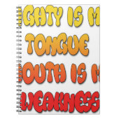 Mighty Tongue Schwäche Mouth Pic Notizblock (Vorderseite)