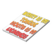 Mighty Tongue Schwäche Mouth Pic Notizblock (Rotiert)