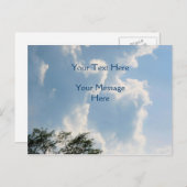 Mighty White Clouds Nature Postkarte (Vorne/Hinten)