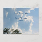 Mighty White Clouds Nature Postkarte (Vorderseite)