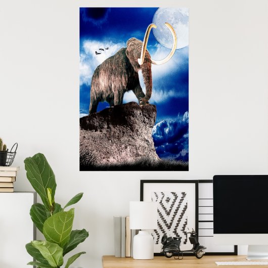 Mighty Wooly Mammoth Poster (Heimbüro)