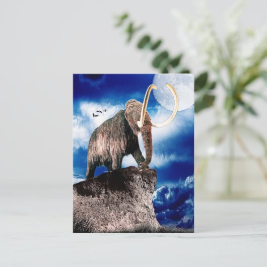 Mighty Wooly Mammoth Postkarte (Stehend Vorderseite)
