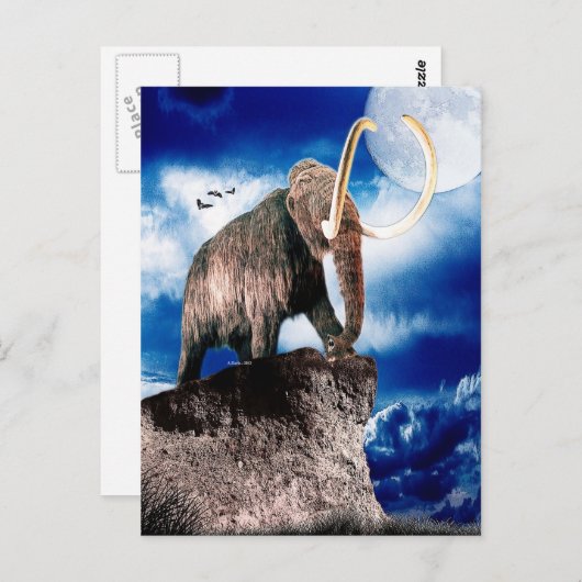 Mighty Wooly Mammoth Postkarte (Vorne/Hinten)