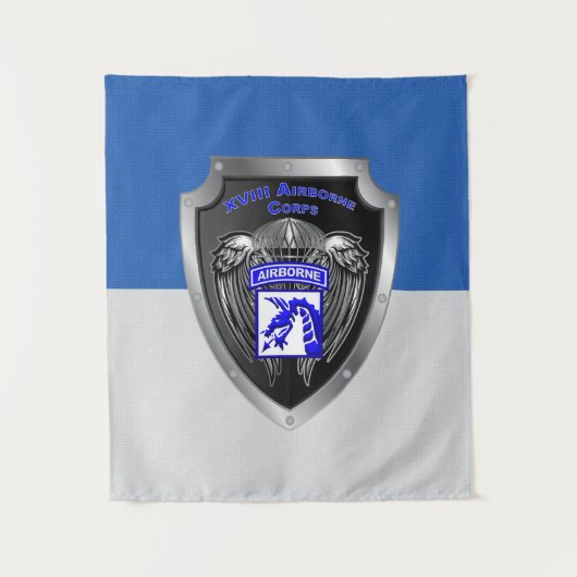 Mighty XVIII Im Flugzeug Corps Wandteppich (Vorderseite)