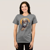 Mighty Zeus - Gott des Donners Tri-Blend Shirt (Vorderseite voll)