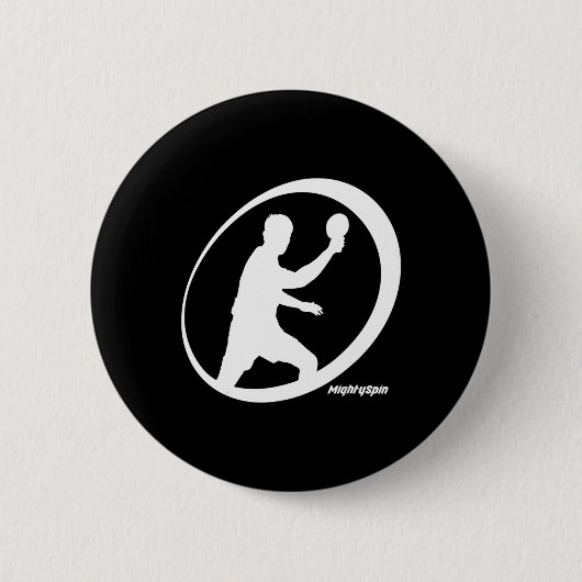 MightySpin Ping Pong T-Shirt Tischtennis Komfort Button (Vorderseite)