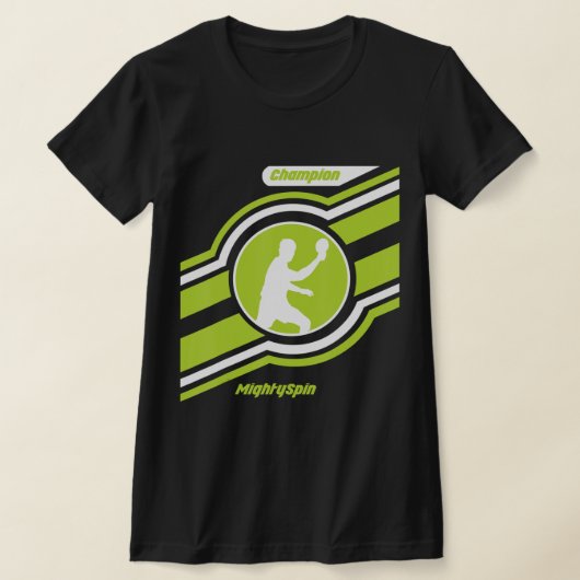 MightySpin Ping Pong Tischtennis T-Shirt Comfortab (Ablage )