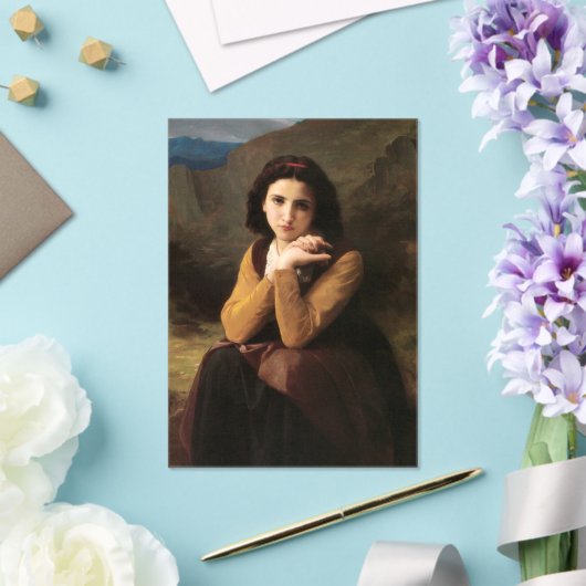 Mignon Innocence Adoleszenz Girl, Bouguereau Acryleinladungen (In Situ (Hochzeit))