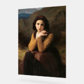 Mignon Innocence Adoleszenz Girl, Bouguereau Acrylschild (Winkel)