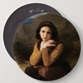 Mignon Innocence Adoleszenz Girl, Bouguereau Button (Vorne & Hinten)