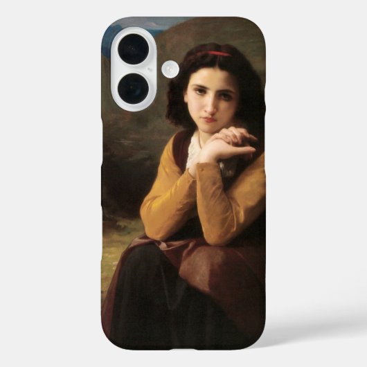 Mignon Innocence Adoleszenz Girl, Bouguereau Case-Mate iPhone Hülle (Rückseite)