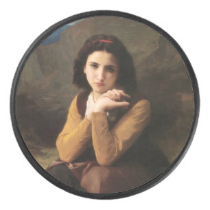 Mignon Innocence Adoleszenz Girl, Bouguereau Eishockey Puck
