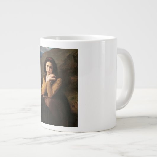 Mignon Innocence Adoleszenz Girl, Bouguereau Jumbo-Tasse (Vorderseite Rechts)