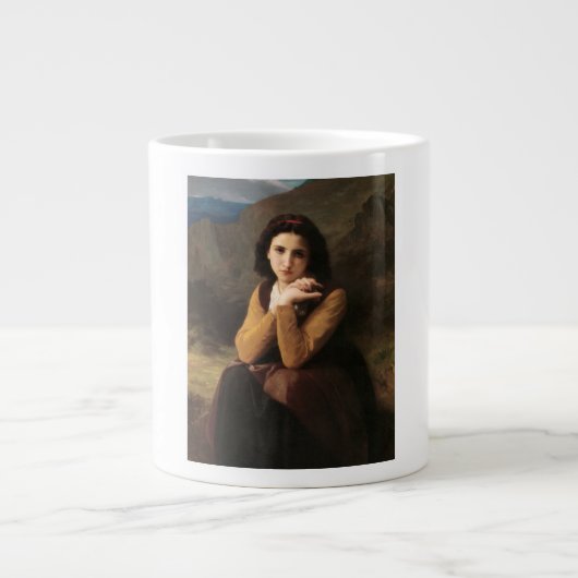 Mignon Innocence Adoleszenz Girl, Bouguereau Jumbo-Tasse (Vorderseite)