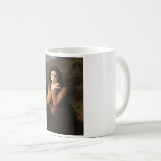 Mignon Innocence Adoleszenz Girl, Bouguereau Kaffeetasse (VorderseiteRechts)