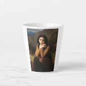 Mignon Innocence Adoleszenz Girl, Bouguereau Milchtasse (Vorderseite)