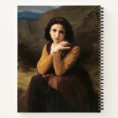 Mignon Innocence Adoleszenz Girl, Bouguereau Notizblock (Rückseite)
