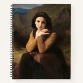 Mignon Innocence Adoleszenz Girl, Bouguereau Notizblock (Vorderseite)