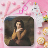 Mignon Innocence Adoleszenz Girl, Bouguereau Pappteller (Party)