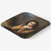 Mignon Innocence Adoleszenz Girl, Bouguereau Pappteller (Gewinkelt)