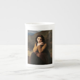 Mignon Innocence Adoleszenz Girl, Bouguereau Porzellantasse