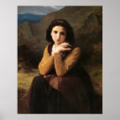 Mignon Innocence Adoleszenz Girl, Bouguereau Poster (Vorne)
