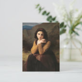 Mignon Innocence Adoleszenz Girl, Bouguereau Postkarte (Stehend Vorderseite)