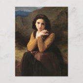 Mignon Innocence Adoleszenz Girl, Bouguereau Postkarte (Vorderseite)