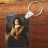 Mignon Innocence Adoleszenz Girl, Bouguereau Schlüsselanhänger (Rückseite)