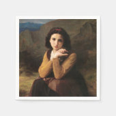 Mignon Innocence Adoleszenz Girl, Bouguereau Serviette (Vorderseite)