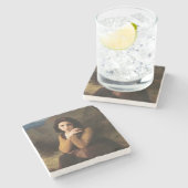 Mignon Innocence Adoleszenz Girl, Bouguereau Steinuntersetzer (Seitenansicht)